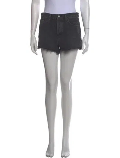 Pre-owned Agolde Mini Shorts In Black