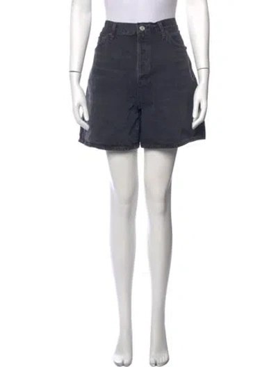 Pre-owned Agolde Mini Shorts In Black
