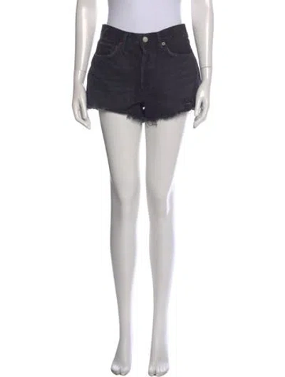 Pre-owned Agolde Mini Shorts In Black