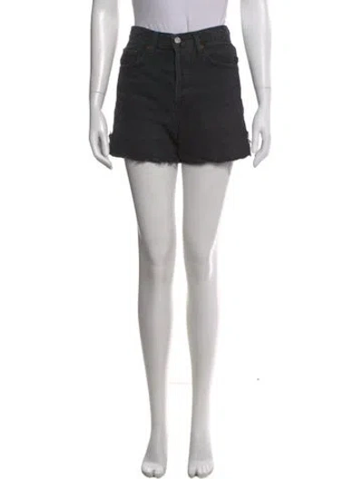 Pre-owned Agolde Mini Shorts In Black