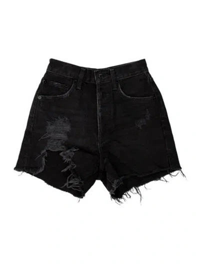 Pre-owned Agolde Mini Shorts In Black