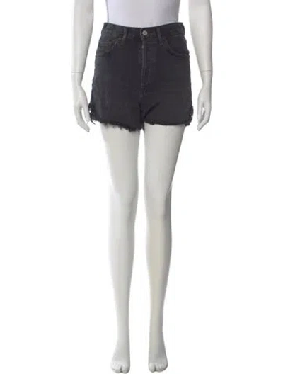 Pre-owned Agolde Mini Shorts In Black