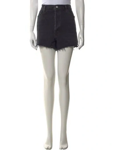 Pre-owned Agolde Mini Shorts In Black