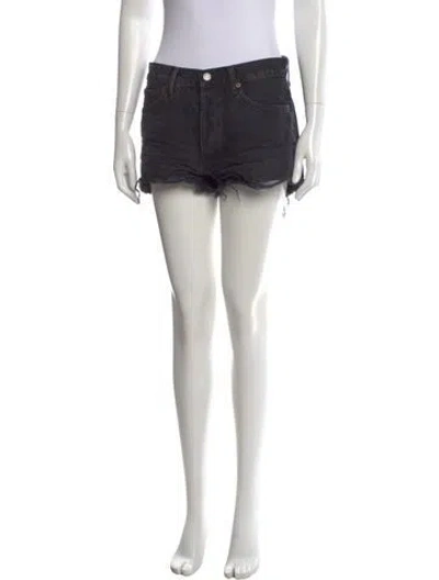 Pre-owned Agolde Mini Shorts In Black
