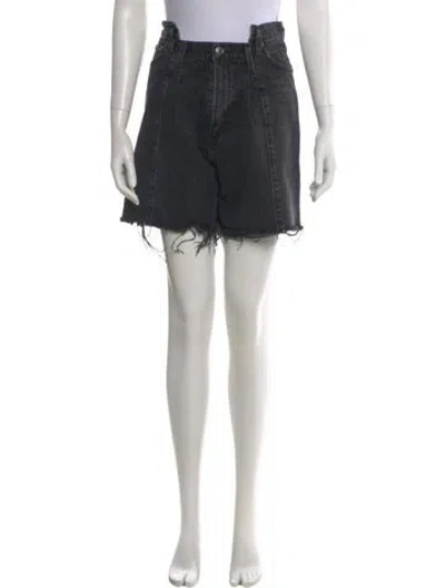 Pre-owned Agolde Mini Shorts In Black