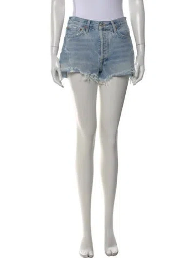 Pre-owned Agolde Mini Shorts In Black