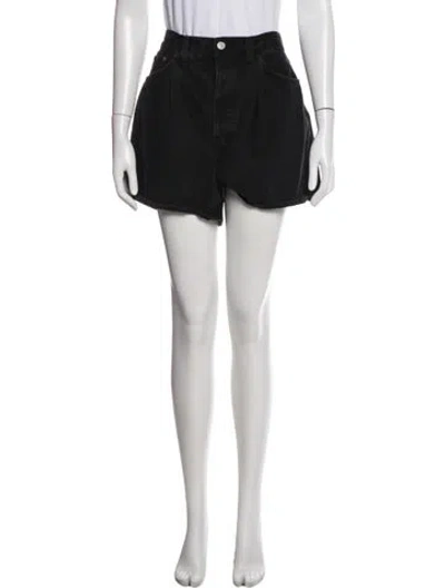 Pre-owned Agolde Mini Shorts In Black