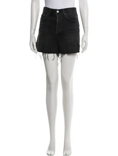 Pre-owned Agolde Mini Shorts In Black
