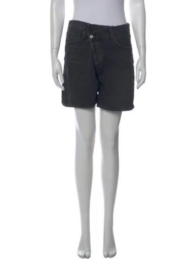 Pre-owned Agolde Mini Shorts In Black