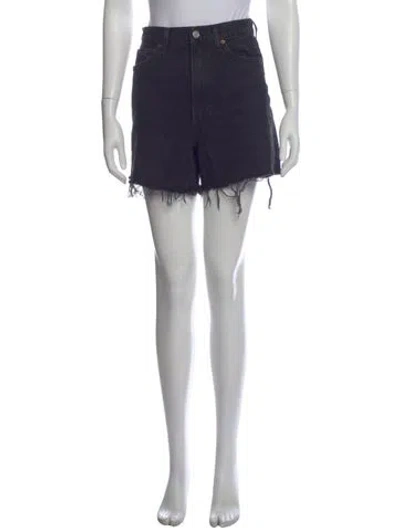 Pre-owned Agolde Mini Shorts In Black