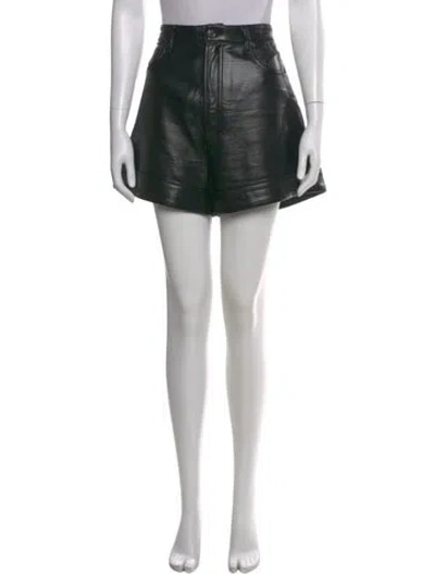Pre-owned Agolde Mini Shorts In Black