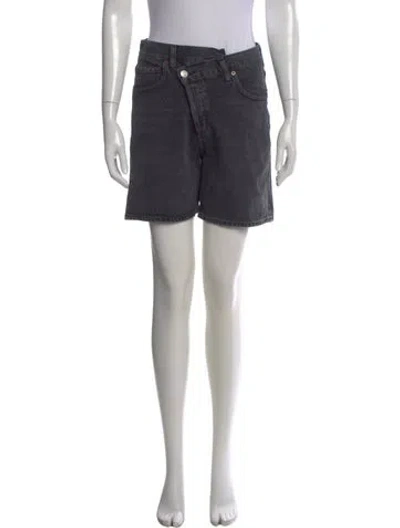 Pre-owned Agolde Mini Shorts In Black