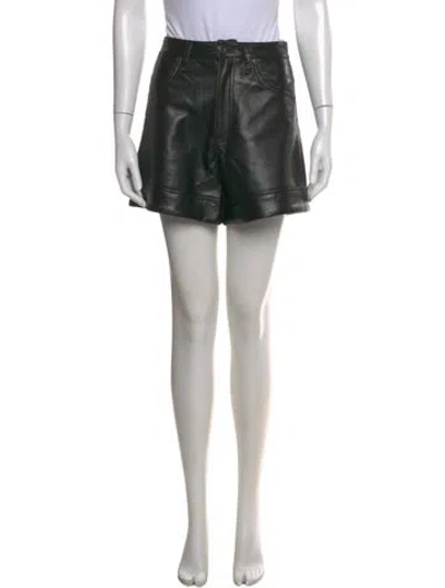 Pre-owned Agolde Mini Shorts In Black