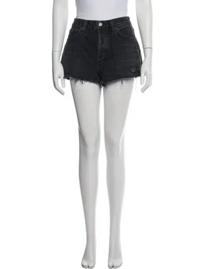 Pre-owned Agolde Mini Shorts In Black
