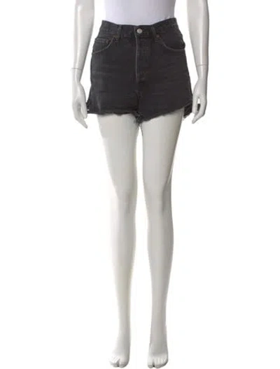 Pre-owned Agolde Mini Shorts In Black