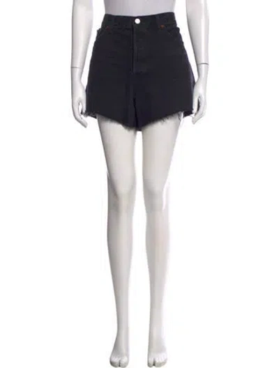Pre-owned Agolde Mini Shorts In Black