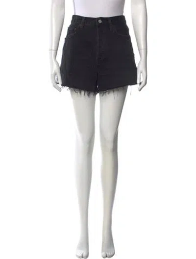 Pre-owned Agolde Mini Shorts In Black