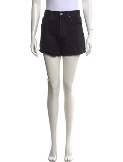 Pre-owned Agolde Mini Shorts In Black