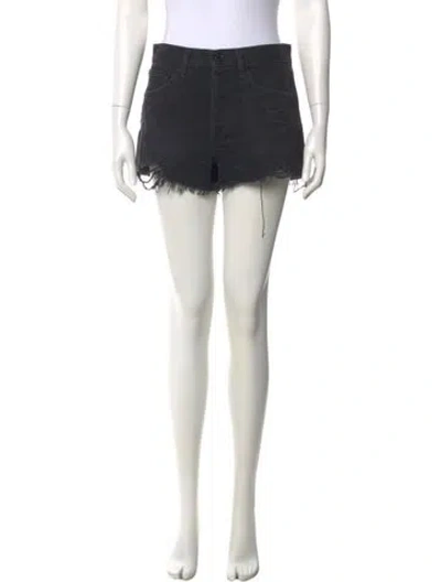 Pre-owned Agolde Mini Shorts In Black