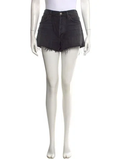 Pre-owned Agolde Mini Shorts In Black