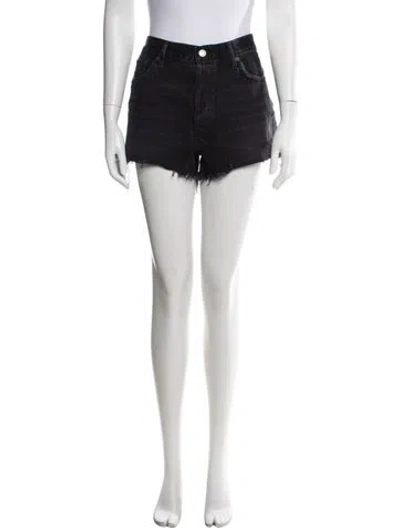 Pre-owned Agolde Mini Shorts In Black