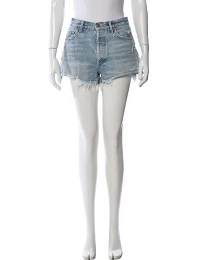 Pre-owned Agolde Mini Shorts In Black