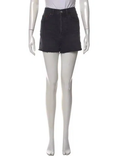 Pre-owned Agolde Mini Shorts In Black