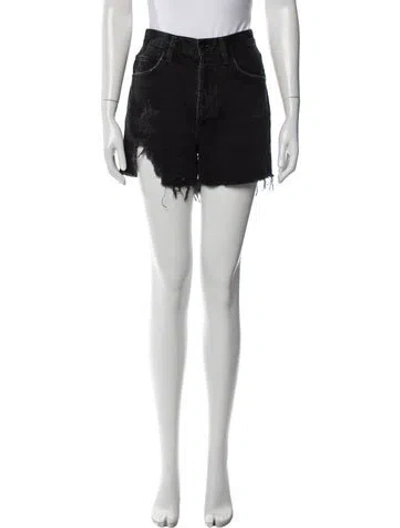 Pre-owned Agolde Mini Shorts In Black