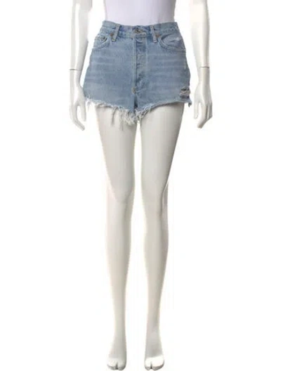 Pre-owned Agolde Mini Shorts In Black
