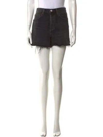 Pre-owned Agolde Mini Shorts In Black