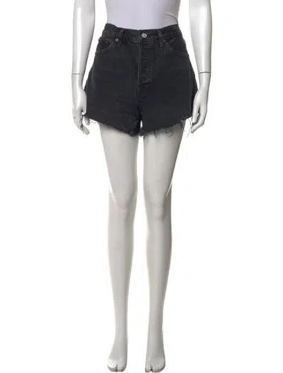 Pre-owned Agolde Mini Shorts In Black