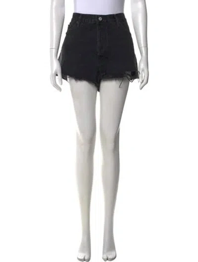 Pre-owned Agolde Mini Shorts In Black
