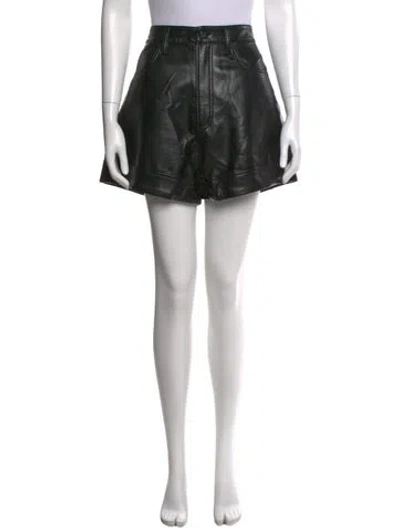 Pre-owned Agolde Mini Shorts In Black