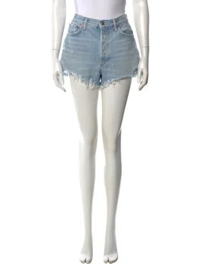 Pre-owned Agolde Mini Shorts In Black