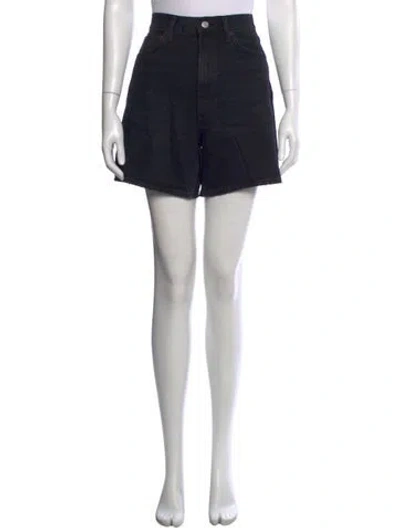 Pre-owned Agolde Mini Shorts In Black