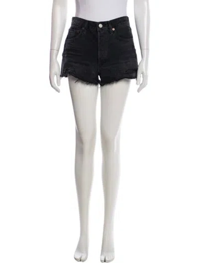 Pre-owned Agolde Mini Shorts In Black