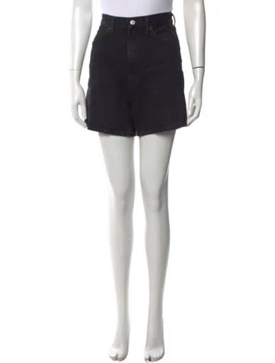 Pre-owned Agolde Mini Shorts In Black