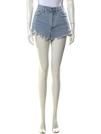Pre-owned Agolde Mini Shorts In Black