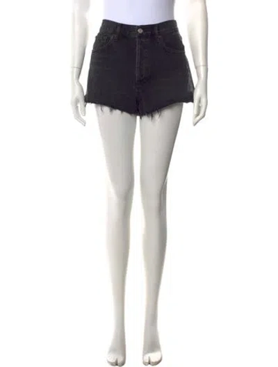 Pre-owned Agolde Mini Shorts In Black