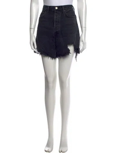 Pre-owned Agolde Mini Shorts In Black