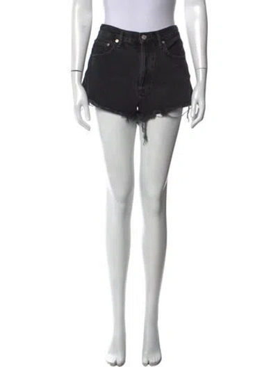Pre-owned Agolde Mini Shorts In Black