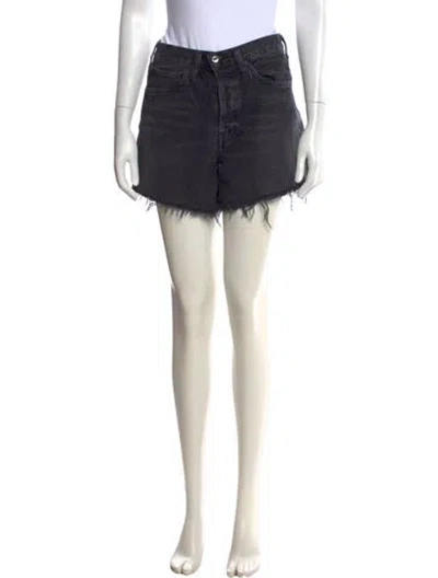 Pre-owned Agolde Mini Shorts In Black