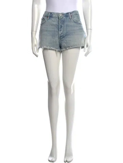 Pre-owned Agolde Mini Shorts In Black