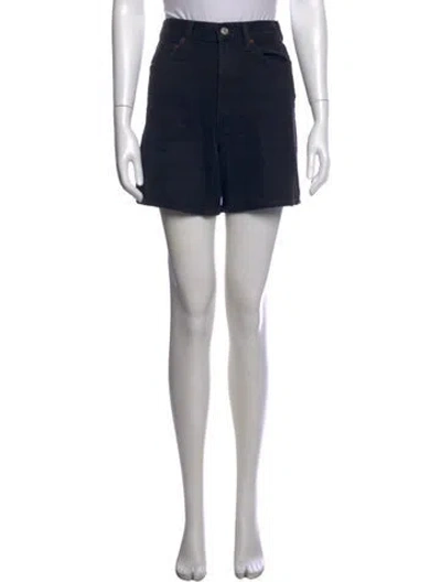 Pre-owned Agolde Mini Shorts In Black