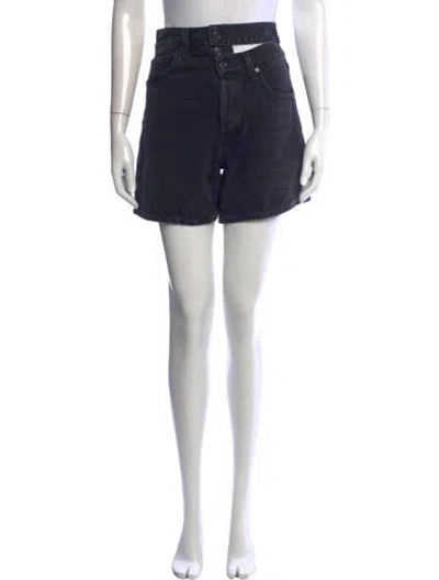 Pre-owned Agolde Mini Shorts In Black