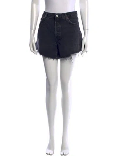 Pre-owned Agolde Mini Shorts In Black