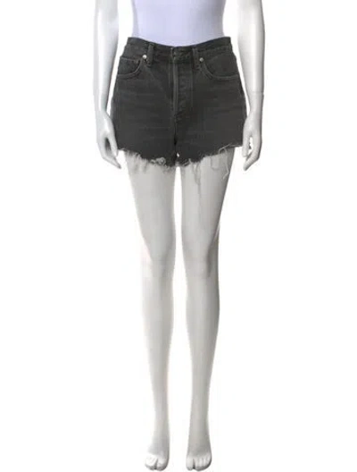 Pre-owned Agolde Mini Shorts In Black