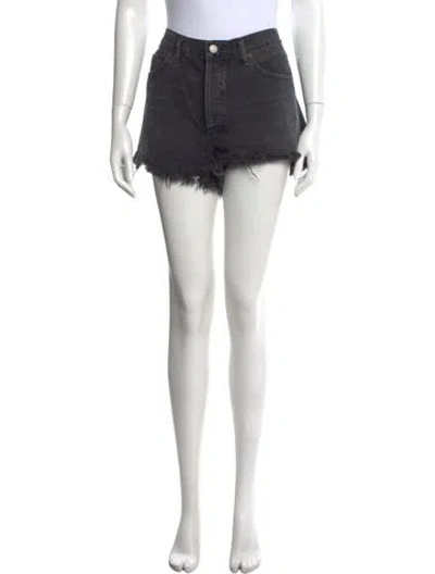 Pre-owned Agolde Mini Shorts In Black