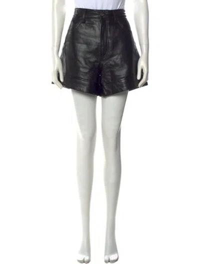 Pre-owned Agolde Mini Shorts In Black