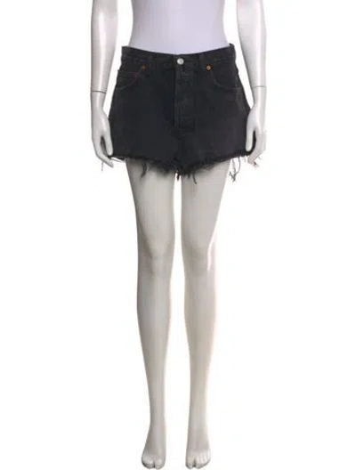 Pre-owned Agolde Mini Shorts In Black